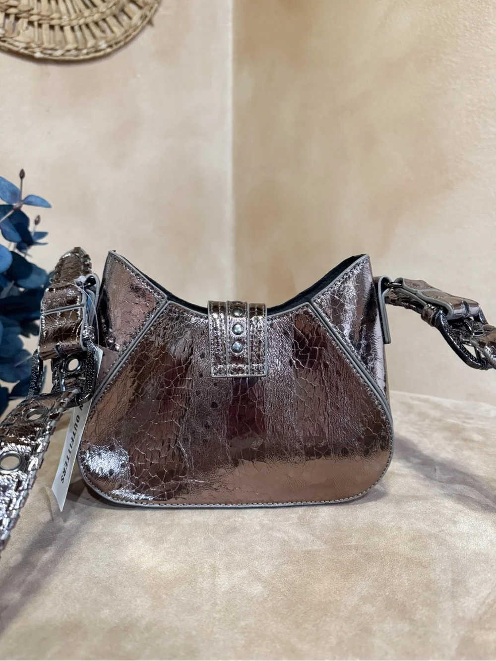 Silence + Noise Devon Studded Shoulder Bag